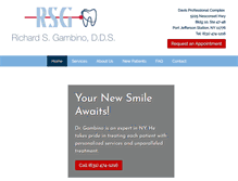 Tablet Screenshot of gambinodental.com